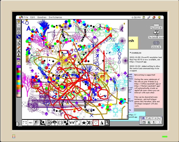 ブラウザ上で動作するMacエミュを試してみた – Infinite Mac – | kill-time DX